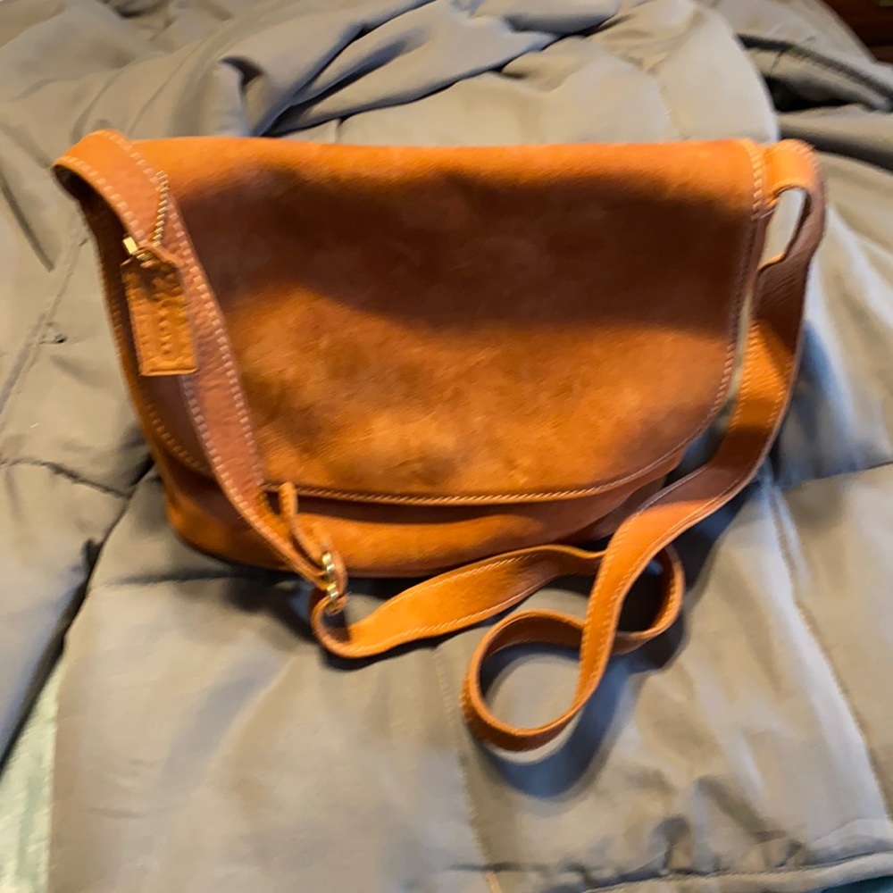 Coach Nubuc Flap Bag